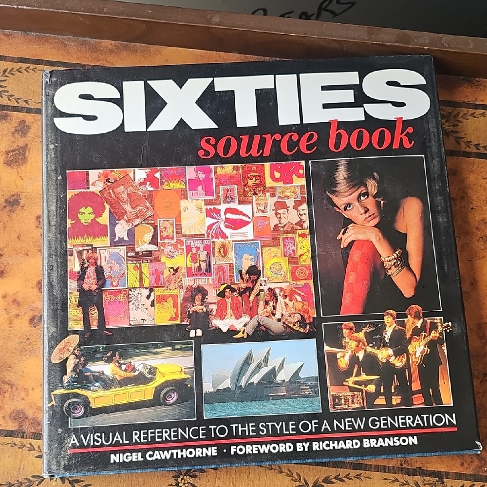 1989 Sixties Source Book Hardcover Coffee Table Book